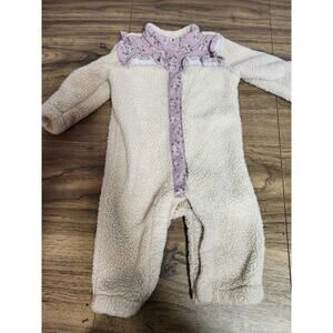 Nicole Miller New York Baby Girls 3/6 Month Floral Fleece 1 Piece